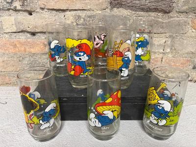 Vintage Smurf glasses!