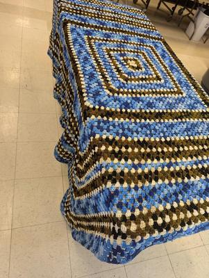 Sale Photo Thumbnail #2290: Antique Crochet Blanket