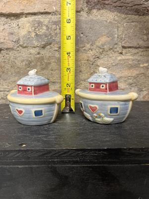 Vintage S&P sets and tiny alabaster birdbath