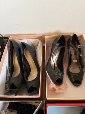 Sale Photo Thumbnail #148: Six pairs of black high heels size 6 up to 7 1/2