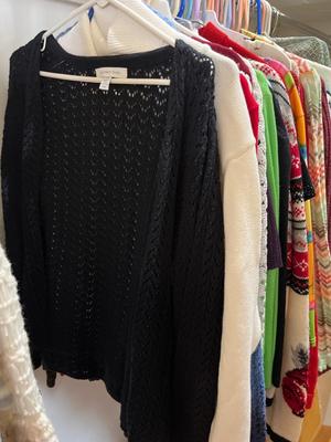 Ladies Dress shirts long sleeve and shawls.