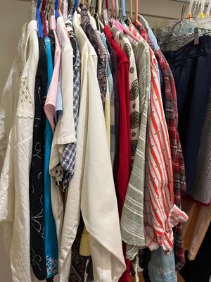 Jeans , shorts, and shirts