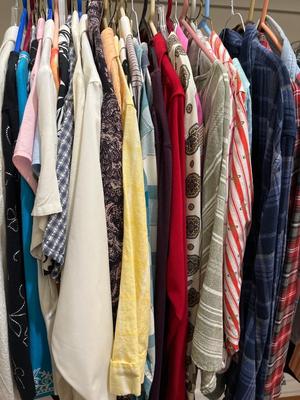 Jeans , shorts, and shirts