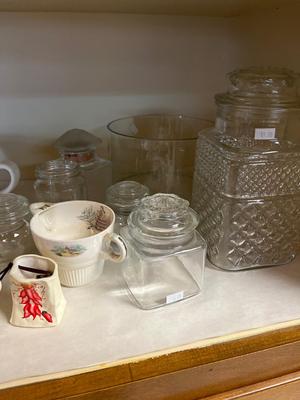 Sale Photo Thumbnail #186: Toby mugs, pink dishes, yellow dishes and more.