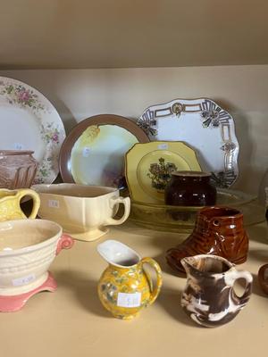 Kitchen Pink yellow & white dishes