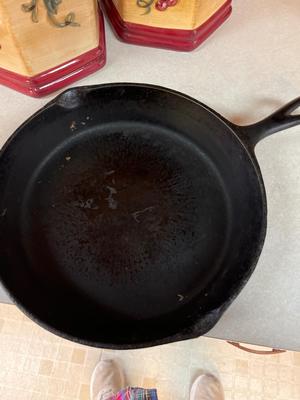 Canisters and Cast Iron skillet