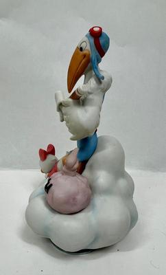 RARE 1984 Vintage Disney Stork Rush Delivery NEW ARRIVALS DISNEY STORK DELIVERS BABY DAISY MUSIC BOX