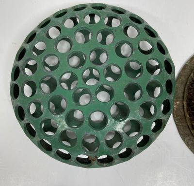 Lot of 2 Antique Flower Frogs Floral Arrangement Tool Florist