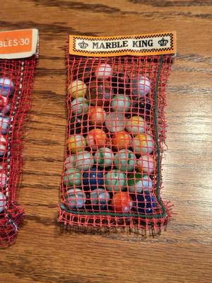 VINTAGE PACKS OF MARBLES IN ORIGINAL PACKAGES