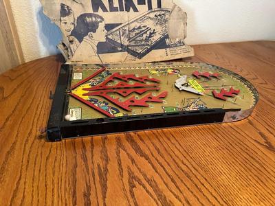 VINTAGE POOSH-M-UP “KLIK-IT” PINBALL GAME