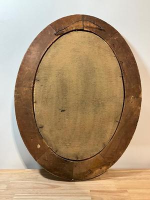 Antique Oval Beveled Glass w/Portrait