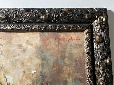 Vintage Floral Picture by M Gallard