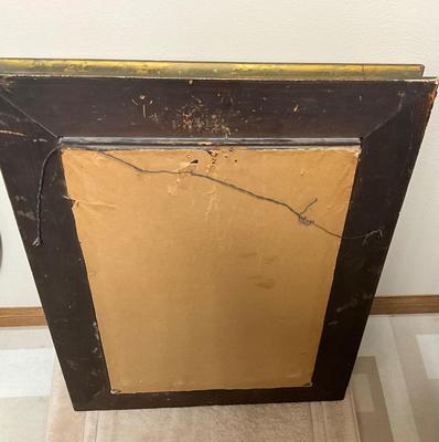 Vintage Gold Framed Mirror 20.5 X 26.5 X 2.5