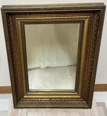 Vintage Gold Framed Mirror 20.5 X 26.5 X 2.5
