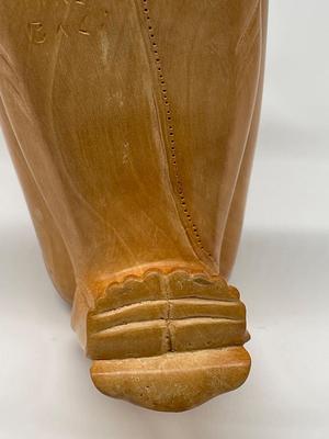 10.5" tall Balinese hand carved wooden statute