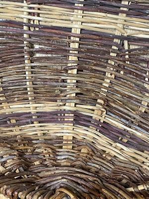 22.5"x20"x6" deep woven basket by Rose Cree of Dunseith, ND