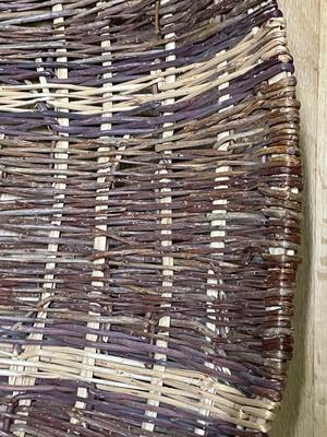22.5"x20"x6" deep woven basket by Rose Cree of Dunseith, ND