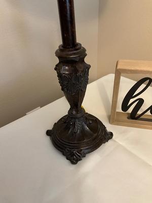 Bronze Lamp(height) and Hello sign