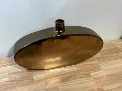 Modern Vase in bronze 19 X 3.5 X 11
