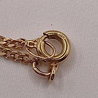 LOT 33: Filigree Link 750 18K Gold Necklace 4.2g Tw, 19"