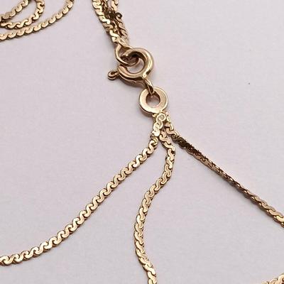 LOT 38: Triple Strand 14K Italy Gold Bracelet 2.7g Tw, 7"