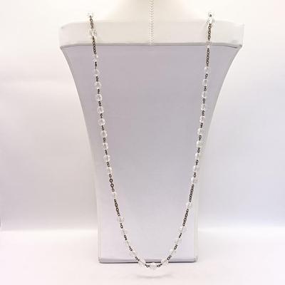 LOT 40: Sterling and Crystal Beaded Rosary with Cloisonne Beaded Rosary Made in Italy