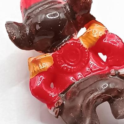 LOT 41: Vintage Marx Dinsneykins Figurines, Glass Donald Duck Necklace, Judith Jack Marcasite Mickey Pin & More