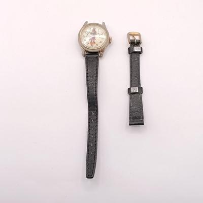 LOT 41: Vintage Marx Dinsneykins Figurines, Glass Donald Duck Necklace, Judith Jack Marcasite Mickey Pin & More