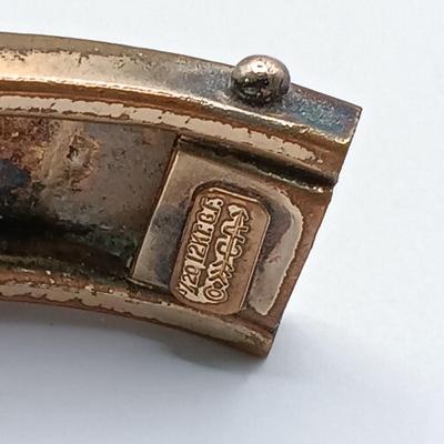 LOT 44: Vintage Delft Locket Pendant, 18K HGE Ring, Victorian-Style 1/20 12 GF Bangle & More