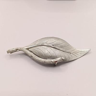 LOT 45: Vintage Brooches - Carved Mother of Pearl, Handpainted Ceramic, Moonstone on Silver-Tone Backing & More