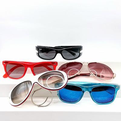 LOT 47: Vintage Sunglasses - Ray Ban Jr RJ9041S, Foster Grant M01007 Bordeaux & More