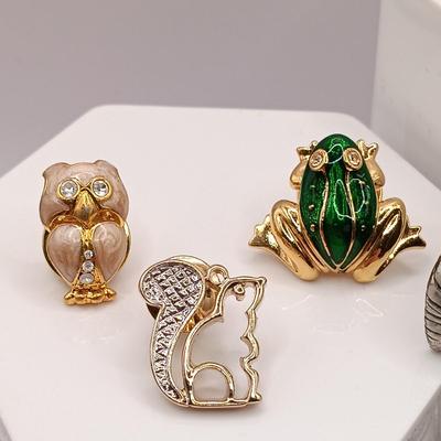 LOT 49: Collection of Vintage Animal Brooches with Earrings