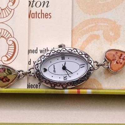 LOT 50: Retired Brighton Piccadilly Heart Watch, Brighton Somerset Watch and Summertime Sunglasses, Heart Charm Pin and Earrings