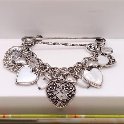 LOT 50: Retired Brighton Piccadilly Heart Watch, Brighton Somerset Watch and Summertime Sunglasses, Heart Charm Pin and Earrings