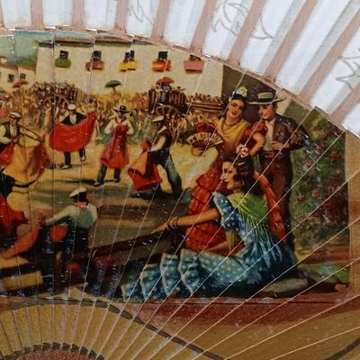 LOT 51: Vintage Pyralin Dubarry Powder Box, Feaux Tortoiseshell Combs, Vintage Fans & More