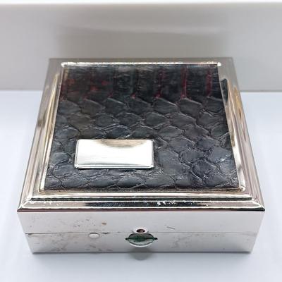 LOT 53: Vintage Vanity Collection - Ralph Lauren Polo Perfume Bottle, Metal Wire Coin Purses, Reed & Barton 706-S Pill Box & More