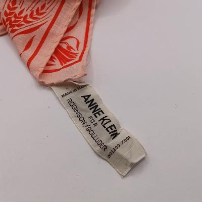 LOT 260: Vintage Gold Vermeil (925) CZ Tennis Bracelet, Miriam Haskell Floral Brooch & Anne Klein Scarf