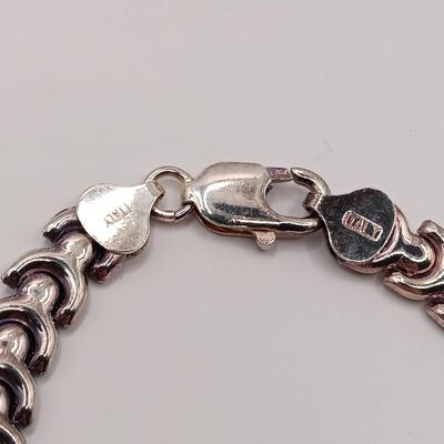 LOT 259: Sterling 925 Italy Bracelet 9.1g