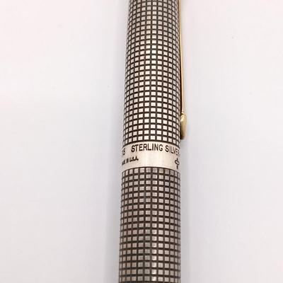 LOT 250: Parker 75 Spanish Treasure Fleet 1715 Sterling Silver Fountain Pen w/ Parker 75 Cisele Sterling Pen and Mechanical Pencil