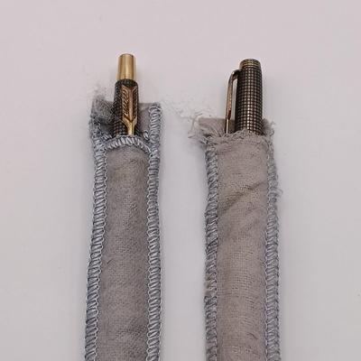 LOT 250: Parker 75 Spanish Treasure Fleet 1715 Sterling Silver Fountain Pen w/ Parker 75 Cisele Sterling Pen and Mechanical Pencil