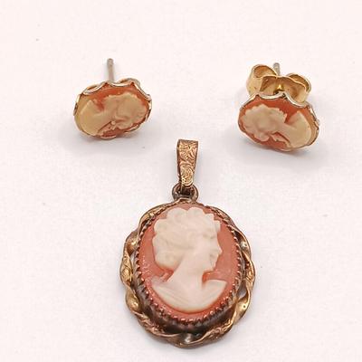 LOT 253: Vintage 12K GF Cameo Earrings, 925 Honora Pearl and Gem Earrings, Feaux Pearl Necklaces & More