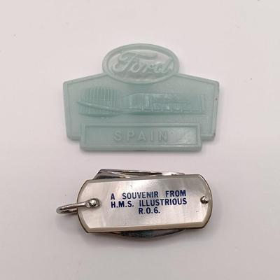 LOT 257: Etienne Aigner Designer Pen, Philadelphia Gas Works Sterling Pendant and Pin, World's Fair Ford Motor Clip & More