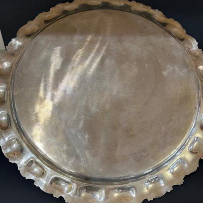 LOT 121K: Vintage Juventino Lopez Reyes Sterling Silver 15-Piece Punch Bowl Set - More Than 17 POUNDS of Sterling Silver