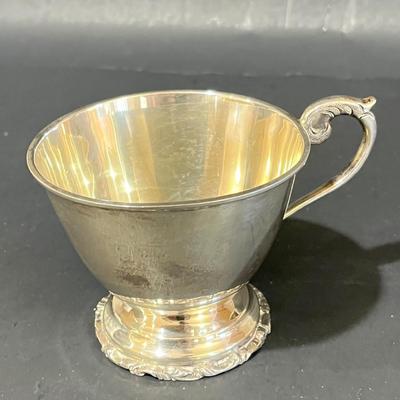 LOT 121K: Vintage Juventino Lopez Reyes Sterling Silver 15-Piece Punch Bowl Set - More Than 17 POUNDS of Sterling Silver