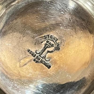 LOT 121K: Vintage Juventino Lopez Reyes Sterling Silver 15-Piece Punch Bowl Set - More Than 17 POUNDS of Sterling Silver