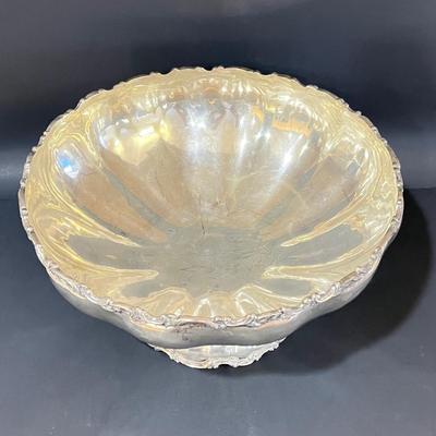 LOT 121K: Vintage Juventino Lopez Reyes Sterling Silver 15-Piece Punch Bowl Set - More Than 17 POUNDS of Sterling Silver