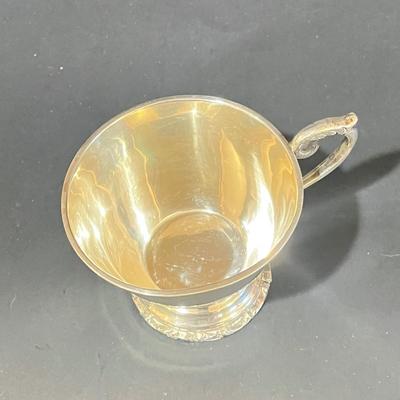 LOT 121K: Vintage Juventino Lopez Reyes Sterling Silver 15-Piece Punch Bowl Set - More Than 17 POUNDS of Sterling Silver