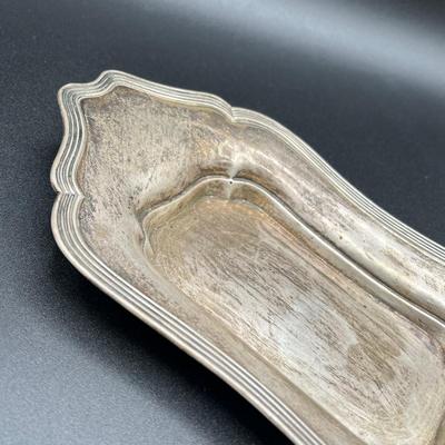 LOT 123K: Sterling Silver Vintage Small Serving Platter - 129 Grams