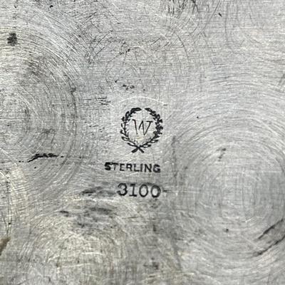 LOT 123K: Sterling Silver Vintage Small Serving Platter - 129 Grams