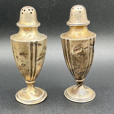 LOT 124K: Sterling Silver Salt and Pepper Shakers - Tiffany & Co. Salt Cellars - 158 Grams Total